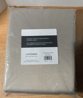 3 Lichtenberg Sun Zero Rod Pocket Room Darkening Curtain, Stone, 54