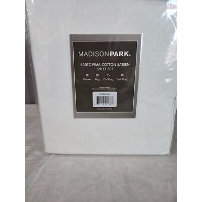 Madison Park 600 Thread Count Pima Cotton Sheet Set-image