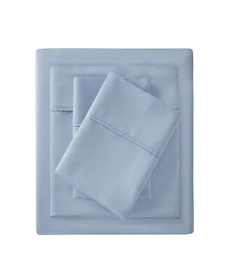 Madison Park 1500 Thread Count Cotton Blend 4-Pc. Sheet Set | Queen | Blue-image