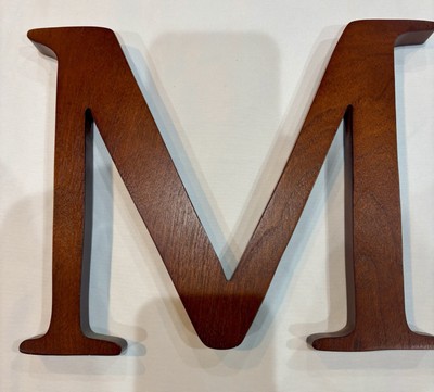 Pottery Barn 8 Inch Expresso Letter M-image