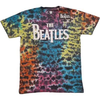 THE BEATLES logo dip-dye Band T shirt-image