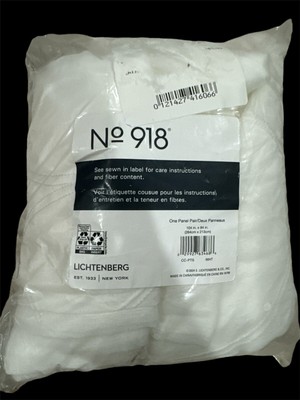 Lichtenberg White Curtains 104 in x 84 in One Panel Pair-image