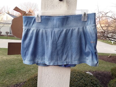 Nike Dri Fit Blue Ombre Dip Dye Tennis Skort Women Large-image