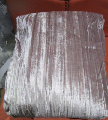 Pottery Barn crinkle velvet  Duvet Cover full queen lt orchid photo shoot sample-image