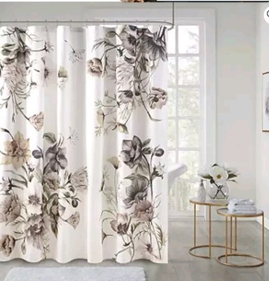 Madison Park Shower Curtain Floral Made Of Cotton -image