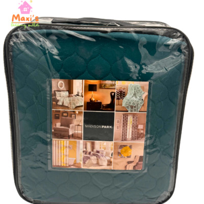 MADISON PARK QUILT MICROFIBER FULL/QUEEN 3PCS SET, COLOR TEAL-image