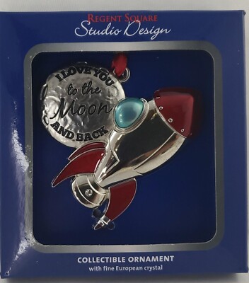 Regent Square Studio Design Collectible Love You To The Moon Christmas Ornament-image