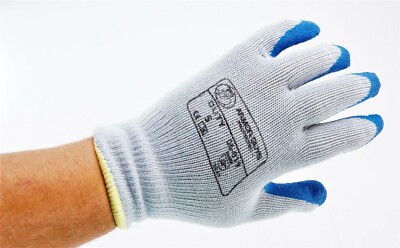 06-019-2X Armor Guys Dipped Glove 10g Gray Cotton/Polyester Crinkle Palm 2XL-image