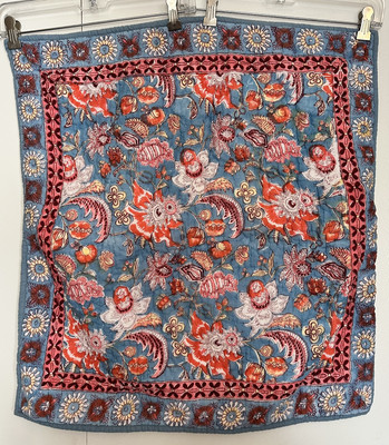 Pottery Barn Nalini Reversible Block Print Euro Sham Pillowcase Cover Square-image