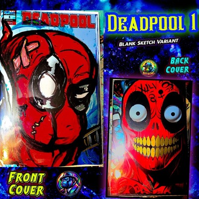 Deadpool 1 Silverback Graphix's BossKong Original Art Sketch Cover-image