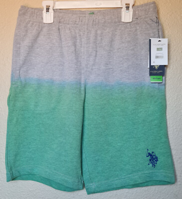 U.S. Polo Assn. Boys Dip Dye Shorts Ombre Terry Size XL (14-16) BRAND NEW-image