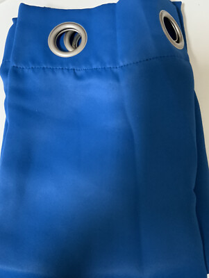 🧷 Sun Zero Kenneth Blackout Rod Pocket Curtain Panel Blue - Size 40