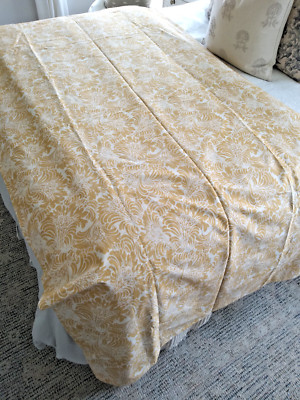 Pottery Barn Full Queen Duvet Cover Butter Gold Yellow New Never Used w/out tags-image