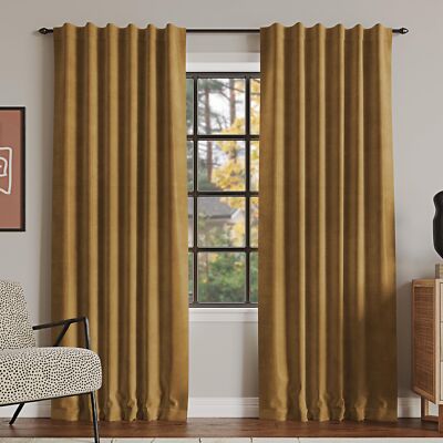 Sun Zero Hampshire Velvet Noise Reducing Thermal Extreme Total Blackout Back Tab-image