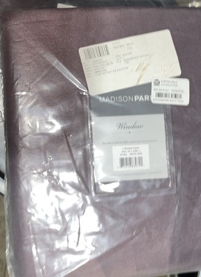 New Madison Park purple 50 x 108 Swiss tab panel installation Beautiful Color-image