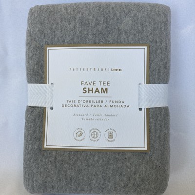 Pottery Barn Teen Fave Tee Sham Standard Size Cotton Shell New Fair Trade-image