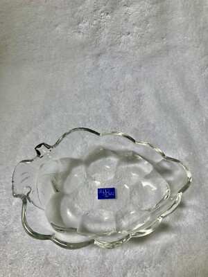 Studio Nova Grapes Shaped Candy Dish Clear Glass 5 3/4