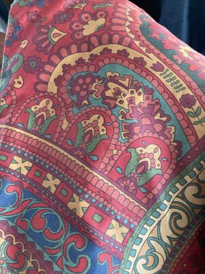 Pottery Barn Mira Red Paisley  Duvet And Sham Full Queen Israel -image