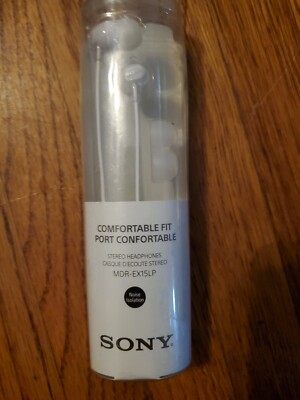 Sony Comfortable Fit Port Confortable Stereo Headphones Earbuds Noise Isolation-image