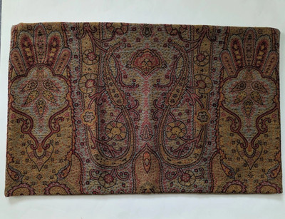 Pottery Barn Pillow Sham Cover  Wool  Cotton Zipper Multicolor 16x26 Zip Closure-image