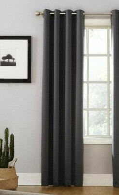 Oslo Theater Grade Extreme Blackout Grommet Top Curtain Panel - Sun Zero 84