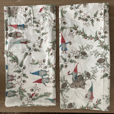 Pottery Barn Festive Gnome Pillow Cover - Red, Green, White-image