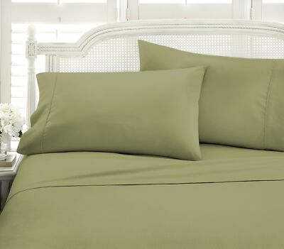 ienjoy Home Embossed 4 Piece Sheet Set, California King, Chevron Sage-image