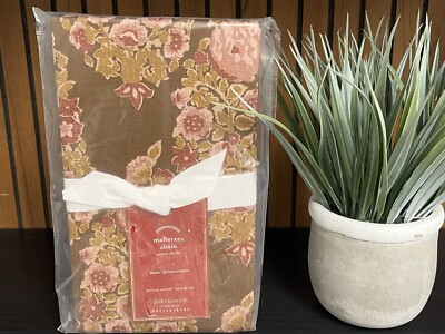 POTTERY BARN ~ SABYASACHI MAHARANI print EURO SHAM in warm multi-color Rt $79.50-image