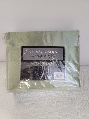 Madison Park Essentials Satin 6-Pc. King Sheet Set Sage New-image