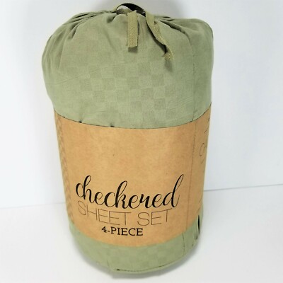 iEnjoy Home Sheet Set California King Hypoallergenic Microfiber Sage (4-Piece)-image