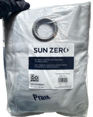Sun Zero Pratt 100% Blackout Fleece Insulated Curtain 100