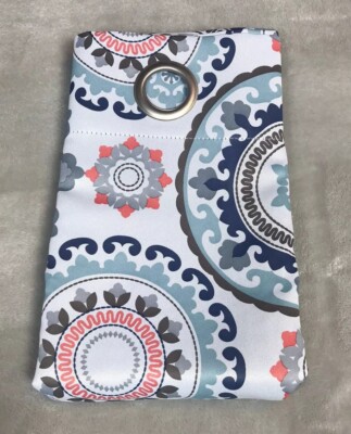 Sun Zero Nepal Global Print Blackout Grommet Curtain Panel - Stone  NEW-image