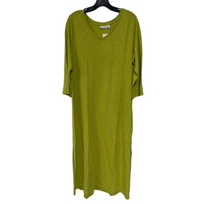 MASAI COPENHAGEN Nadin L/S Knit Maxi Dress In Lentil Sprout Size Large New-image