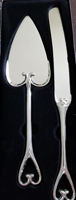 STUDIO ~ His & Hers ~ Knife & Spatula Serving Set ~ Heart Theme-image