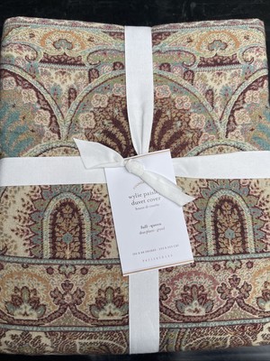 Pottery Barn Wylie Paisley Print Full/Queen Duvet - New-image