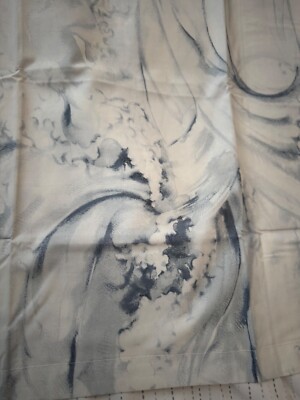 Pottery Barn Stinson Wave Organic Full/Queen Duvet Cover & Standard Shams, Ocean-image