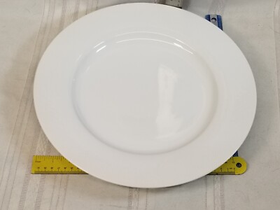Pottery Barn Textured White Charger platter 14