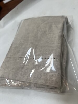 NWOT Pottery Barn Belgian Flax Linen KING Sham Natural Flax 36 x 20”  New-image