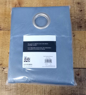 Sun Zero Madison Grommet Room Darkening Single Curtain Panel 54'' x 63'' - BLUE-image