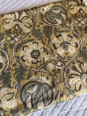 Pottery Barn Penelope Kalamkari Duvet Cover Palampore Botanical Cotton KING Bed-image