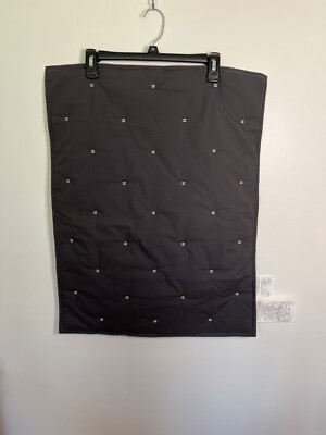 Set of 2 Pottery Barn Black Yellow Standard Shams 20”X26” NWOT-image