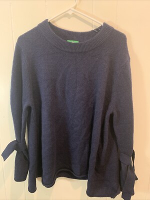 Dip Women's Large Navy Blue Long Sleeve Soft Sweater-image