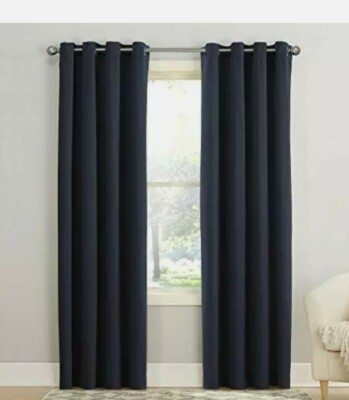 Sun Zero Barrow Energy Efficient Grommet Curtain 1  Panel 54