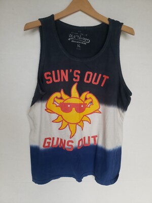 EXIST INC MEN'S SUNS OUT GUNS OUT DIP DYE TANK TOP  XL-image