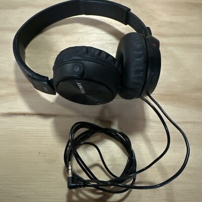 Sony MDR-ZX110NC Wired Over the Ear Headphones - Black Noise Canceling-image