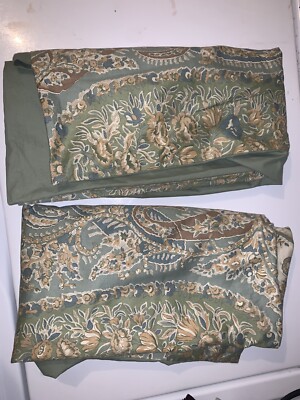 Set Of Pottery Barn Euro Shams Paisley Pattern 26”-image