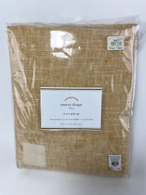 Pottery Barn Foundations Emery Drape 3 in 1 Pole Top 50
