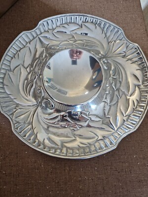 WILTON ARMETALE 7890501 Round Chip & Dip Tray Serving Platter 13.5