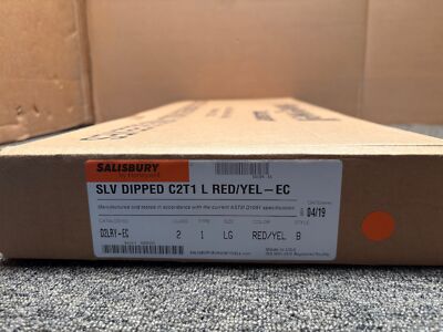 SALISBURY Sleeve Dipped Class 2, Type I, Red/Yellow D2LRY-EC - Large /WH-image