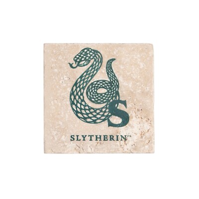 Universal Studios Harry Potter Slytherin Travertine Coaster-image